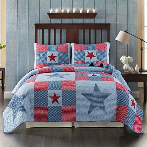 Twin with 1 Sham Country Lightweight Quilted Bedspread SLPR Urban Retreat 2-Piece Bedding Quilt Set Twin with 1 Sham Country Lightweight Quilted Bedspread SLPR Urban Retreat 2-Piece Bedding Quilt Set